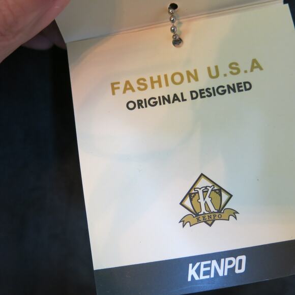 VINTAGE *NWT* KENPO Suede Jacket Size M Men Lined Zipper Hunter Green 90s Y2K - Picture 14 of 16